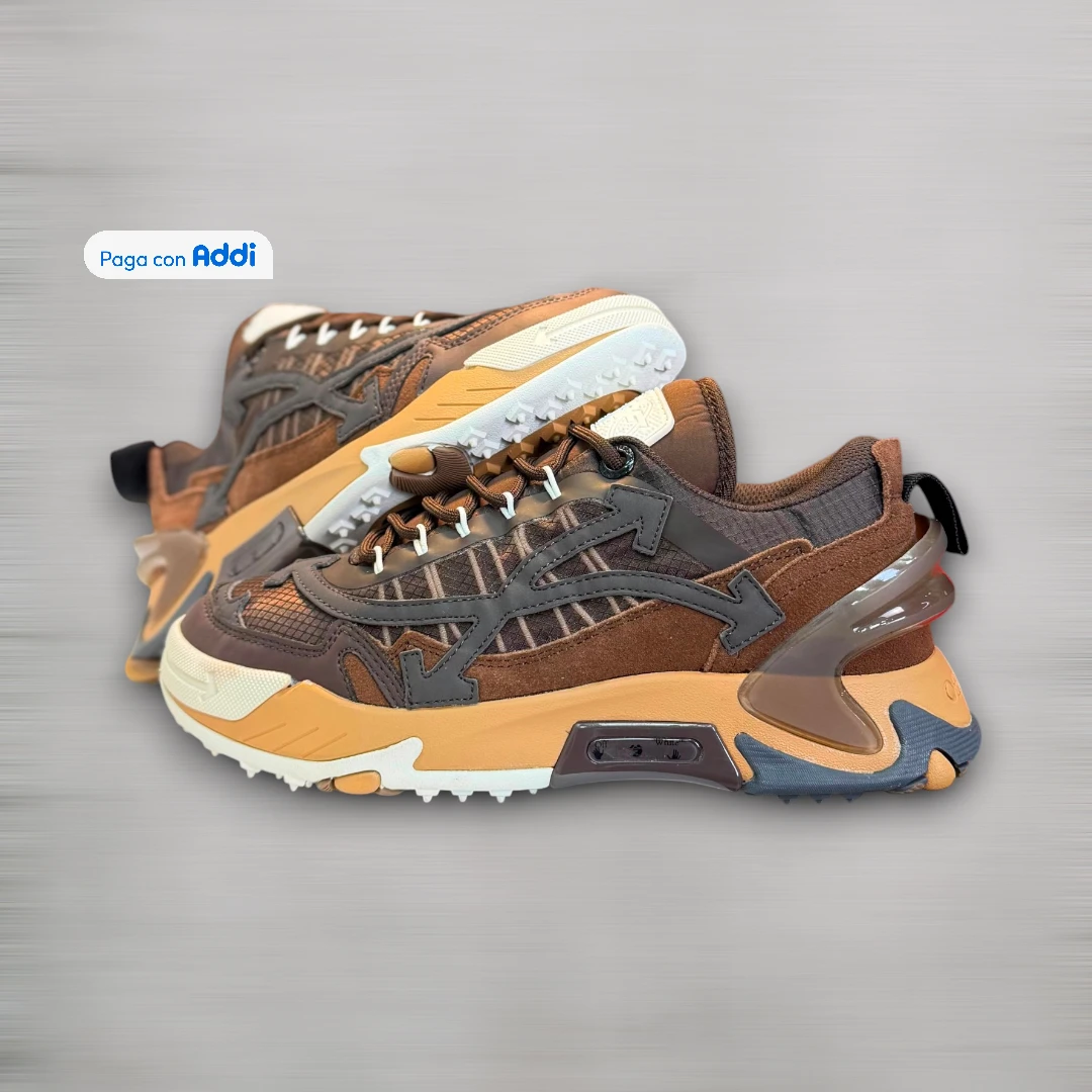 Tenis Off White Odsy café estilo urbano premium con diseño moderno y comodidad para uso diario