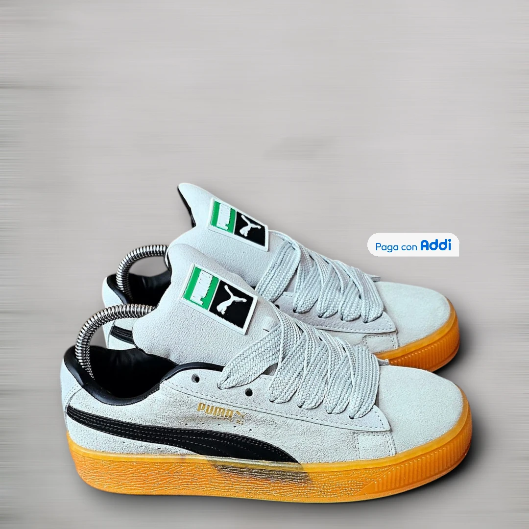 Puma Suede XL blanco negro tenis retro premium importados Colombia calidad 1.1