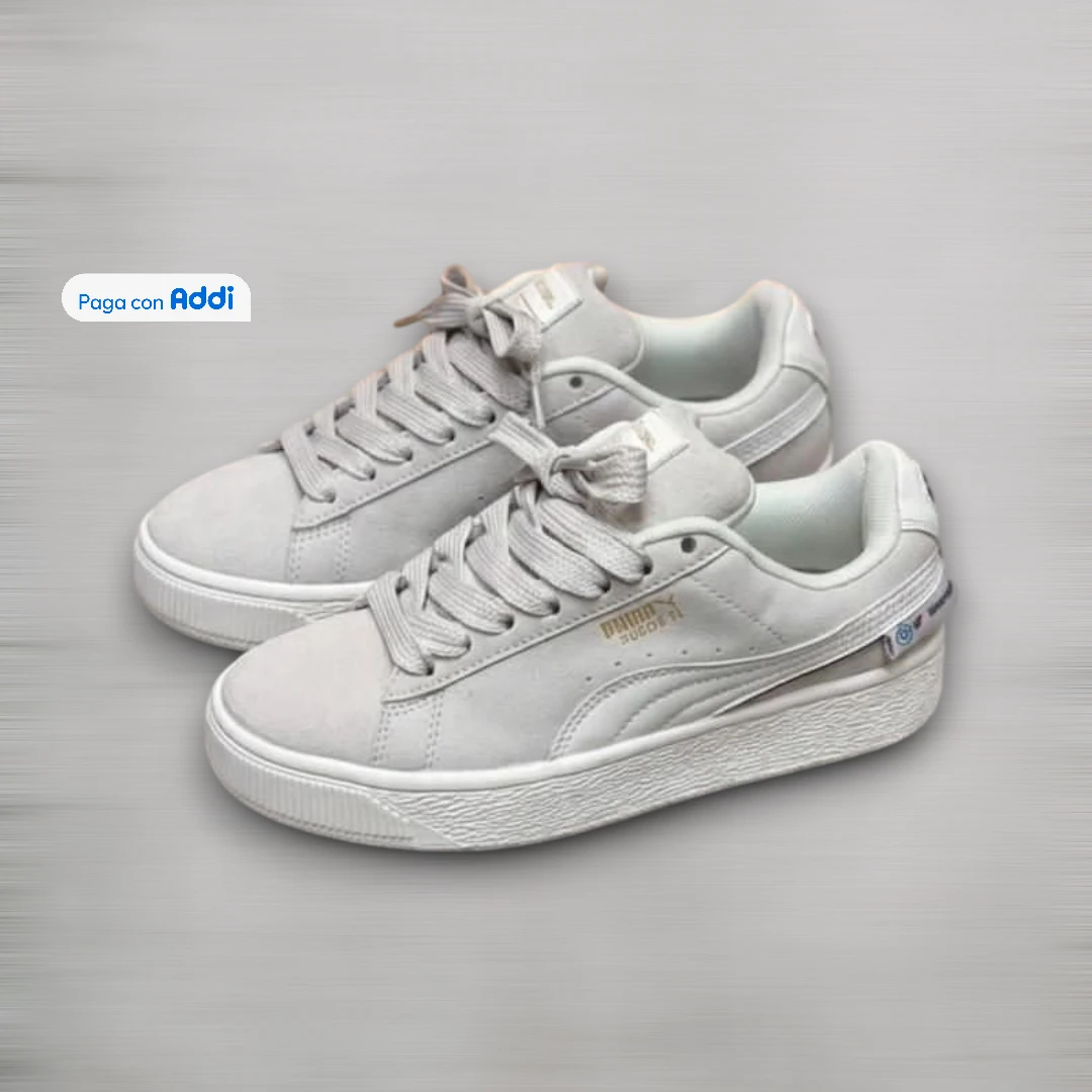 Tenis Puma Suede XL blanco estilo casual urbano para uso diario con suela cómoda y diseño clásico