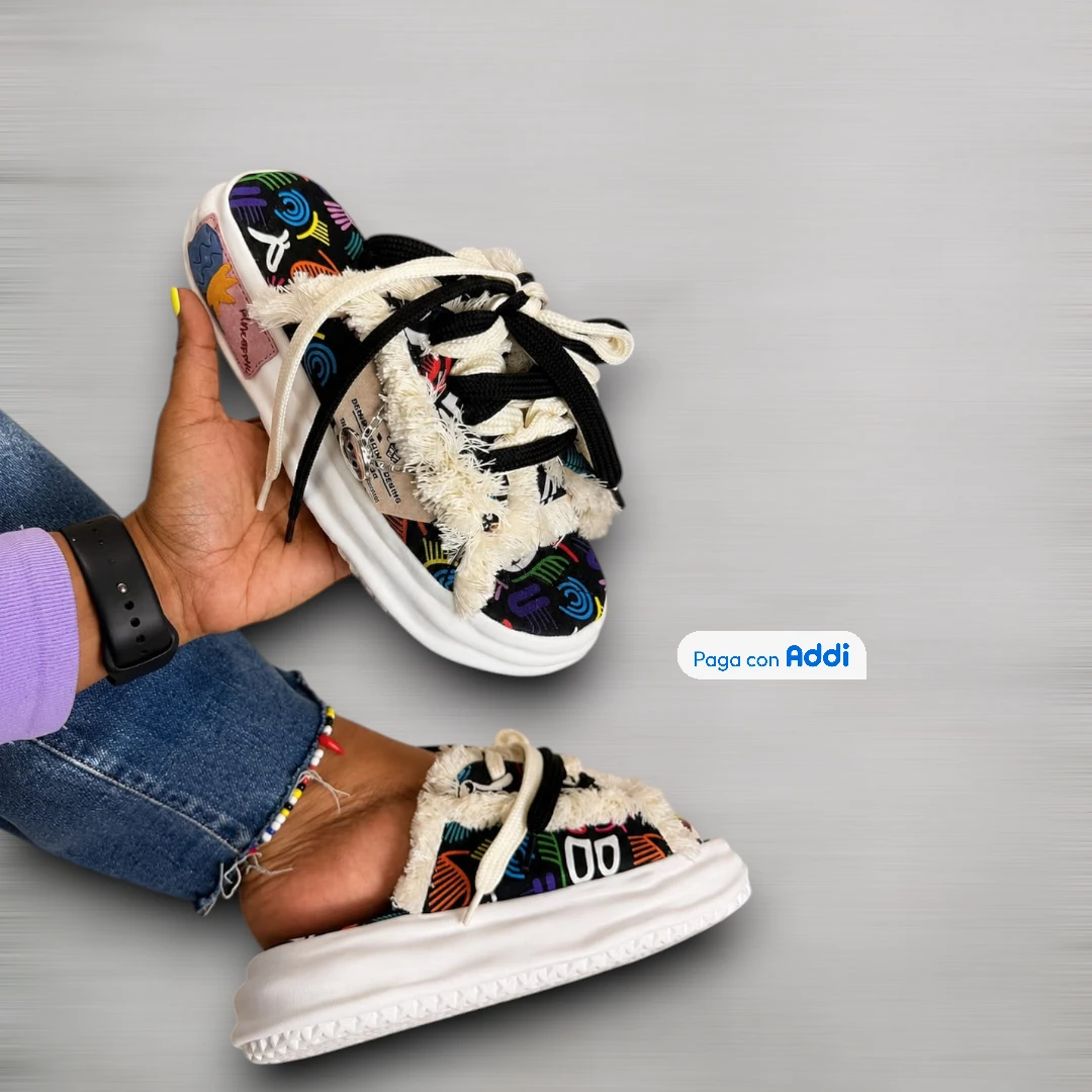 Sandalias 1.1 negro blanco para mujer con diseño elegante, comodidad diaria y estilo casual